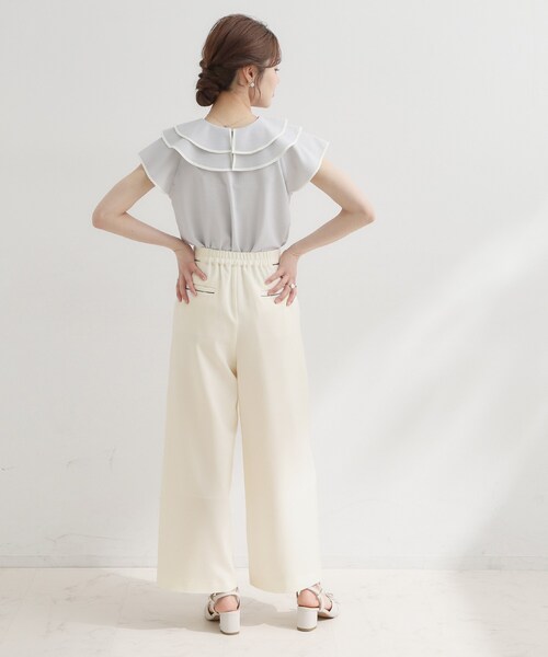 「couture brooch」 パンツ 38 ネイビー レディース_画像4