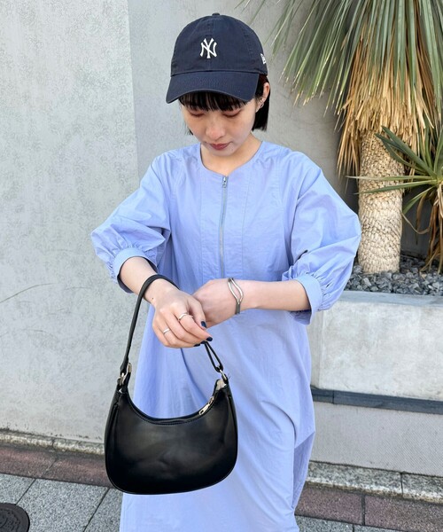 「fredy emue」 7分袖ワンピース 38 カーキ レディース_画像9
