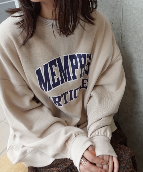 CORNERS（コーナーズ） トレーナー スウェット 裏起毛カレッジロゴ