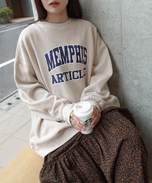 CORNERS（コーナーズ） トレーナー スウェット 裏起毛カレッジロゴ