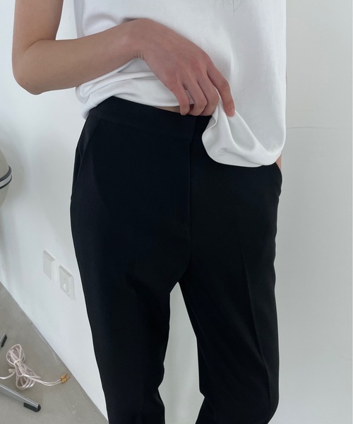 Didot.showroom スラックス パンツ サイドボタンフレア