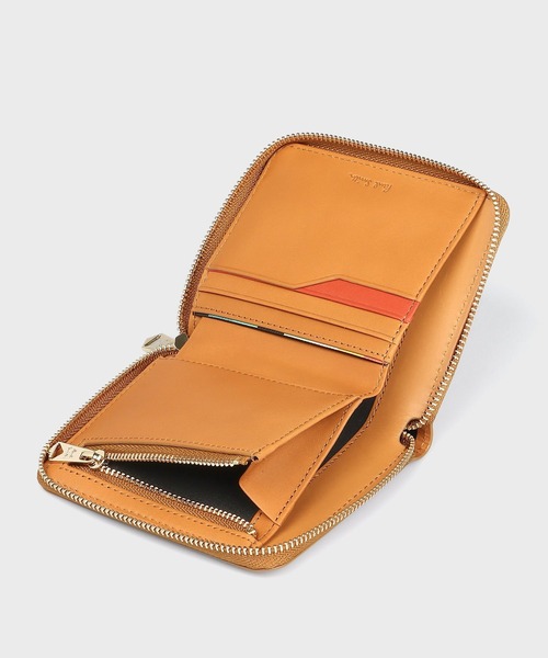 Paul Smith 財布 ステッチハイライト ラウンドジップ 2つ折り