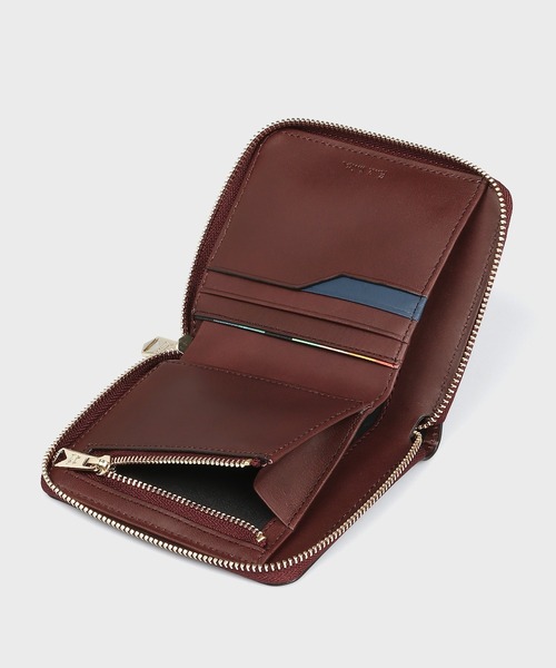 Paul Smith 財布 ステッチハイライト ラウンドジップ 2つ折り