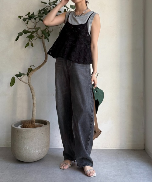 Dou Dou ダメージカーブデニム　美品 サイズ36 DouDou ジーンズ デニム デニムパンツ ダメージカーブデニム
