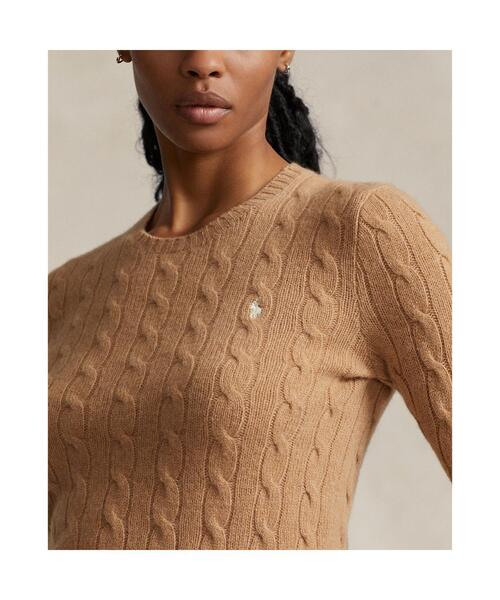 ラルフローレン　 ケーブル　ニット　セーター カシミヤ　ウール　レディース ケーブルニット ウールカシミヤ セーター | POLO RALPH LAUREN