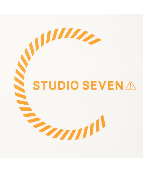 STUDIO SEVEN tシャツ Circle Caution Logo LS Tee「STUDIOSEVEN