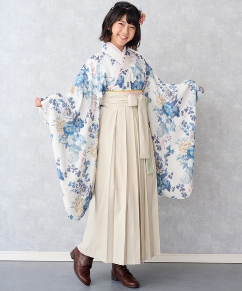 【美品】小学生 卒業式袴 デザイナーズギルド コラボ 半襦袢付き 6点セット 美品】小学生 卒業式袴 デザイナーズギルド コラボ 半襦袢付き 6