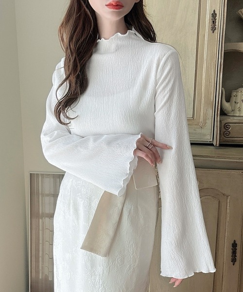 Meiru tシャツ フレアスリーブメロウトップス レディース : ZOZOTOWN