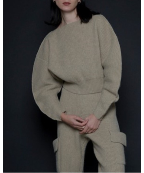 ニット セーター Crescent moon knit レディース