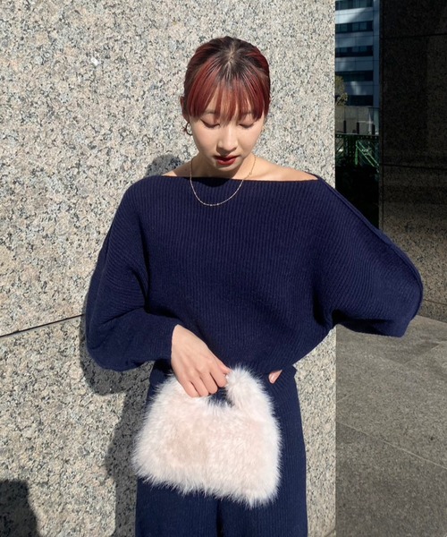 ニット セーター Crescent moon knit レディース AMAIL ニット セーター Crescent moon knit レディース