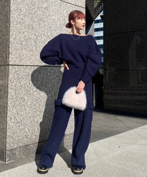 ニット セーター Crescent moon knit レディース AMAIL ニット セーター Crescent moon knit レディース