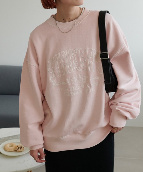 Discoat トレーナー スウェット 「WEB限定」ロゴ刺繍ピグメント