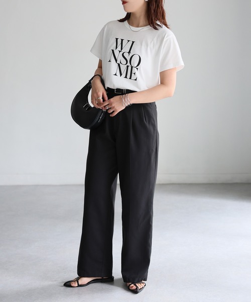 Riberry（リベリー） tシャツ 半袖 WINSOMEプリントレタリングTシャツ