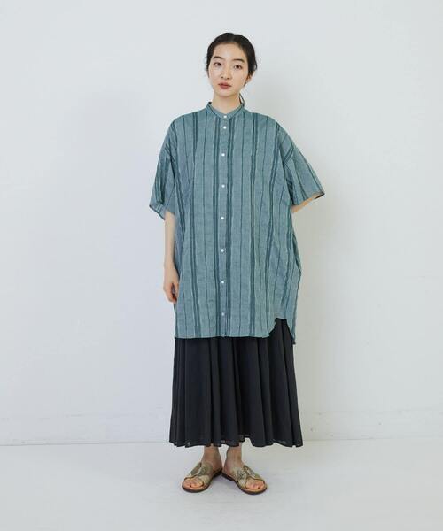 conges payes ADIEU TRISTESSE ブラウス シャツ ステッチワーク