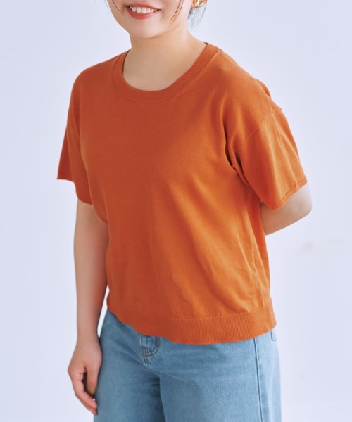tシャツ コットンTニット「低身長・小柄女性」 レディース