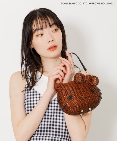 sanrio かごバッグ カゴバッグ HELLO KITTY / ラタンバッグ