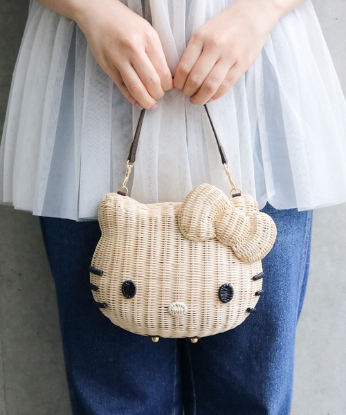 sanrio かごバッグ カゴバッグ HELLO KITTY / ラタンバッグ