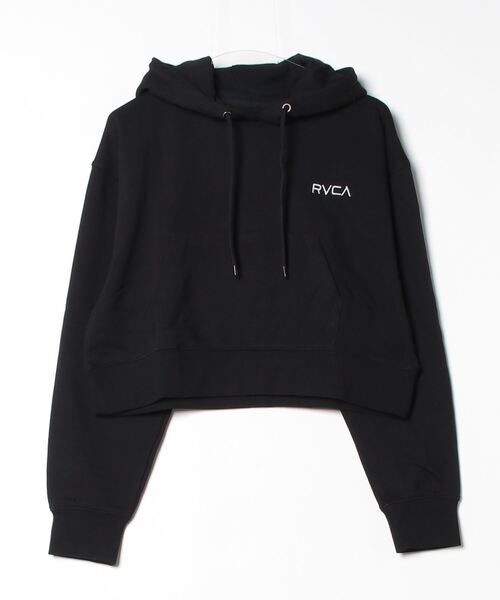 パーカー RVCA/ルーカ ショート丈パーカー バックプリント BE044-015 レディース RVCA パーカー RVCA/ルーカ ショート丈パーカー バックプリント