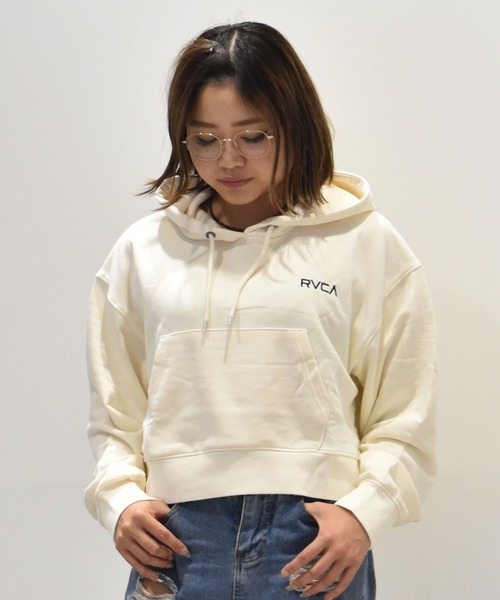 RVCA パーカー RVCA/ルーカ ショート丈パーカー バックプリント