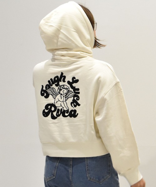 RVCA パーカー RVCA/ルーカ ショート丈パーカー バックプリント
