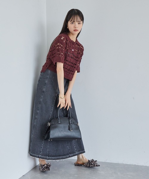 VIS ファンシーヤーンニットポロ レディース : ZOZOTOWN Yahoo