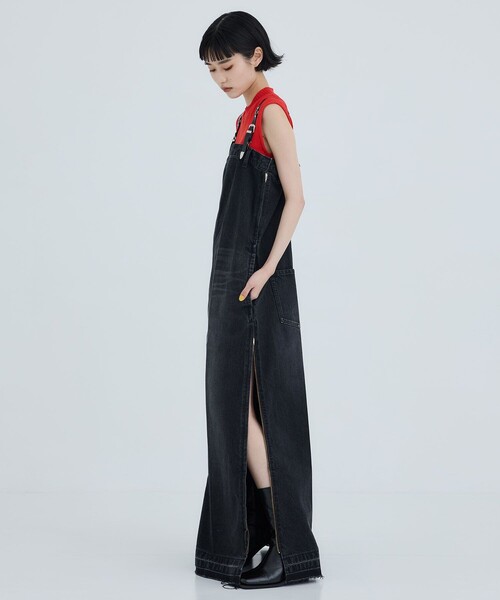 TOGA ARCHIVES　デニム　デイドレス　ワンピース　チュニック TOGA ドレス 「TOGA PULLA/トーガプルラ」Suspenders denim