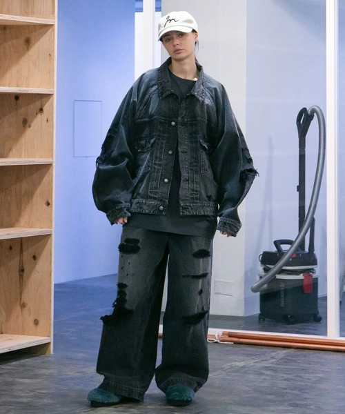 【16AW my beautiful landlet デニムサスペンダーパンツ】 3XFMHd46UrhP.jpg?width=768