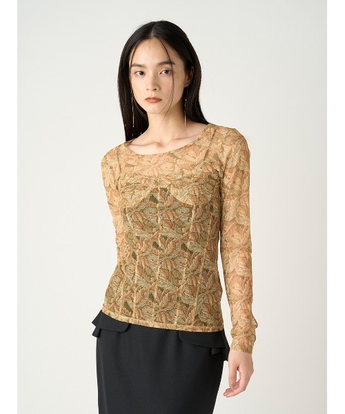 FRAY I.D（フレイ・アイディー） tシャツ 「WilliamMorris」ビスチェ
