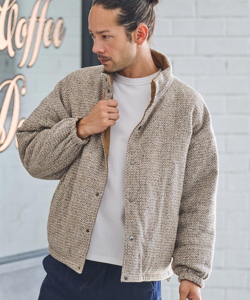 CAMBIO（カンビオ） ブルゾン アウター mj10253- ツイードリバーシブル