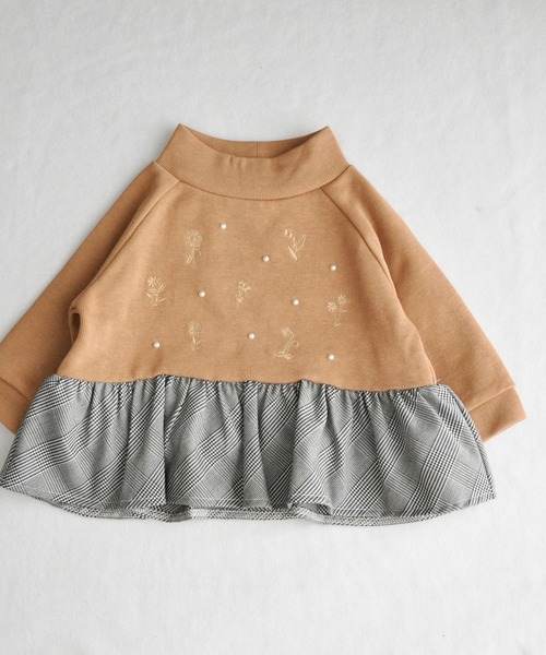 coto cotte（コトコット） トレーナー 花パール刺繍 トレーナー キッズ