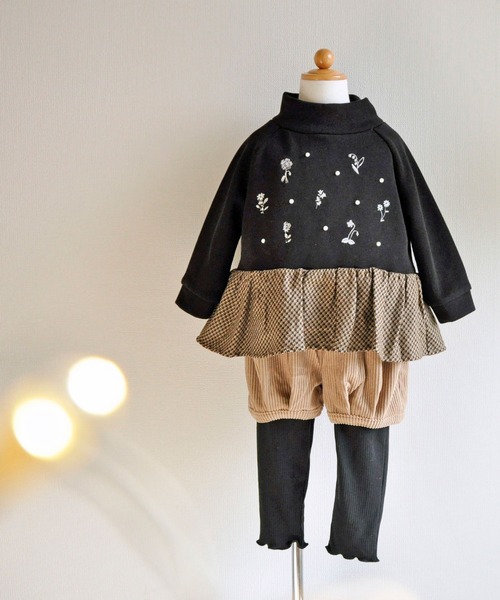 こっとことページ♡⃜ coto cotte（コトコット） トレーナー 花パール刺繍 トレーナー キッズ