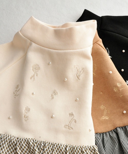 coto cotte（コトコット） トレーナー 花パール刺繍 トレーナー キッズ