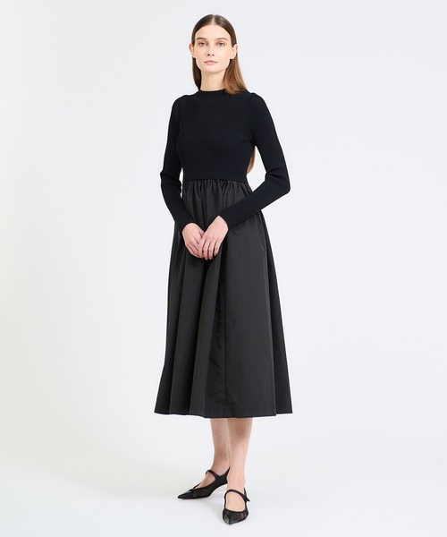 ESTNATION ワンピース / タフタニットコンビワンピース「ONLINE