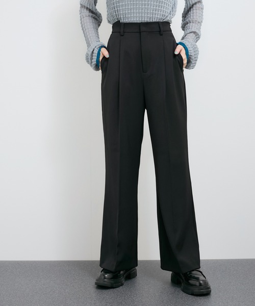 LE CERCLE par rope' スラックス パンツ 「セットアップ対応」タック
