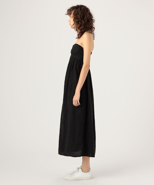 JAMES PERSE（ジェームスパース） ワンピース リネン ギャザーチューブ