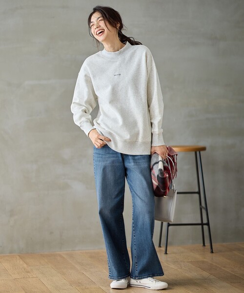アメリヴィンテージ ファーハイネックスウェット Acne Studios - ハイネックスウェットシャツ - グレーメランジ