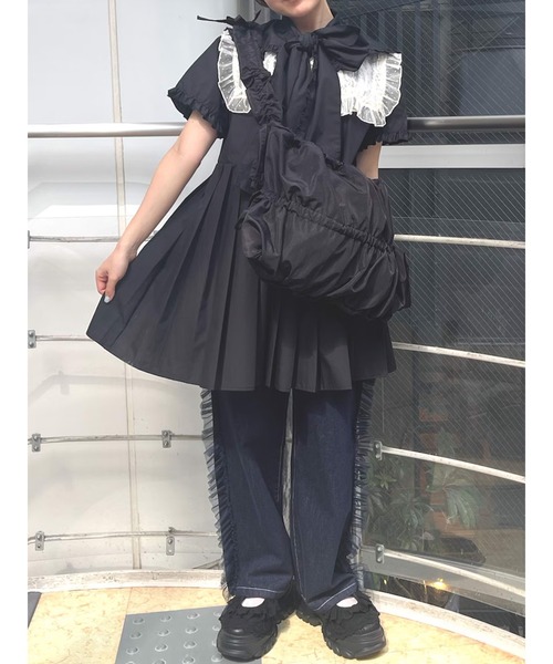 【土日限定値下げ中】merryjenny チュールフリルデニム merry jenny ジーンズ デニム デニムパンツ チュールフリル