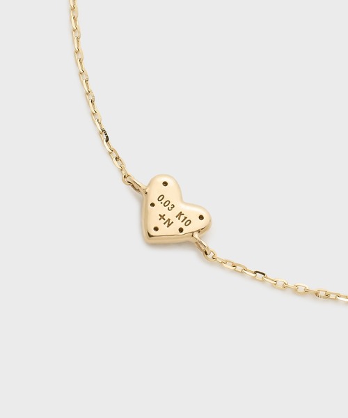 ブレスレット 「Tiny Motif」K10ダイヤモンドブレスレット(0.03ct) レディースの画像