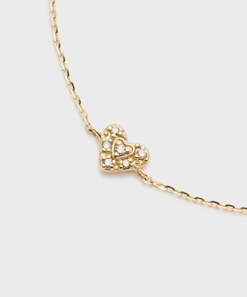 ブレスレット 「Tiny Motif」K10ダイヤモンドブレスレット(0.03ct) レディースの画像