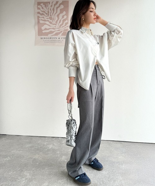 mily bilet ブラウス シャツ 「mily bilet」ワンポイントが鍵!!着回し 