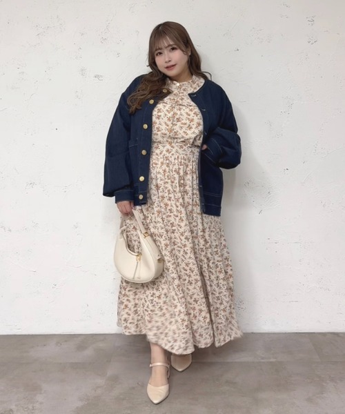 Louiosy（ルオシー） ジャケット ノーカラージャケット 「大きいサイズ