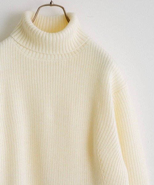 「URBAN RESEARCH Sonny Label」 タートルネックニット X-LARGE ホワイト メンズ_画像3