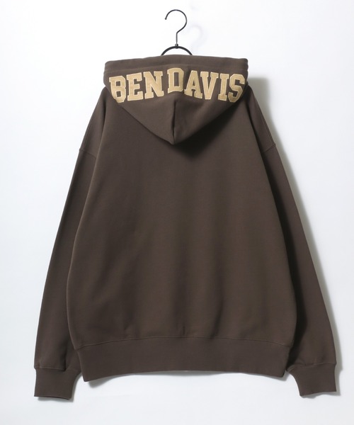 BEN DAVIS パーカー DAVIS/ベンデイビス HEADER ZIP HOODIE