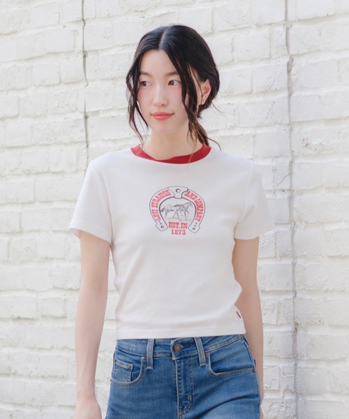 売れ筋商品|||リーバイス Tシャツ レディース トップス ESSENTIAL SPORTY - Long sleeved top - black Graphic Essential Sporty T-shirt - Black | Levi's® US