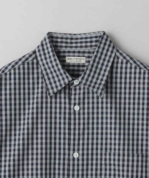 新品YAAH ギンガムチェックシャツ　ユナイテッドアローズ購入 BEAUTY＆YOUTH UNITED ARROWS シャツ カラー ギンガムチェック