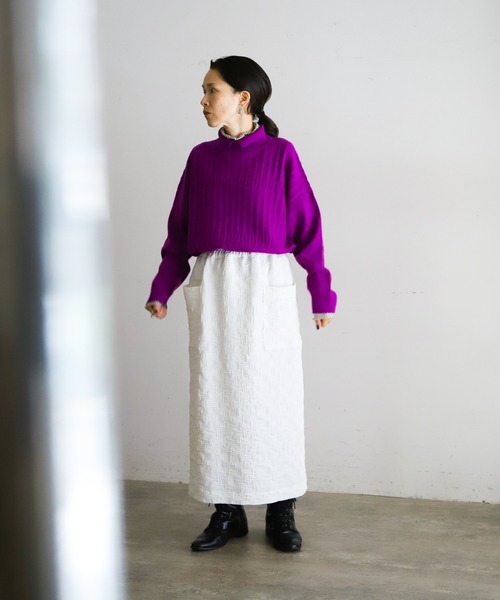 「FIL DE FER」 長袖ニット FREE ライトグレー レディース_画像3