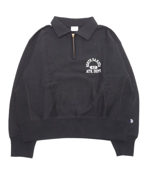 「Champion」 スウェットカットソー X-LARGE ブラック レディース Champion 「Champion」 長袖カットソー LARGE ブラック