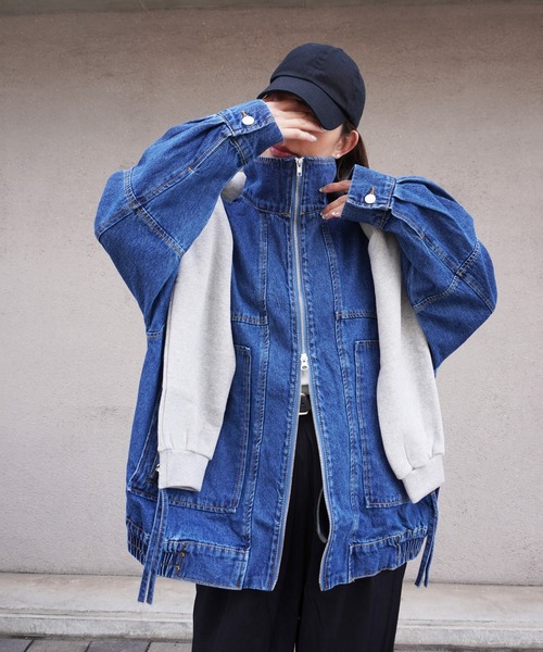 gossara（ゴサラ） ブルゾン アウター デニムスタンドブルゾン