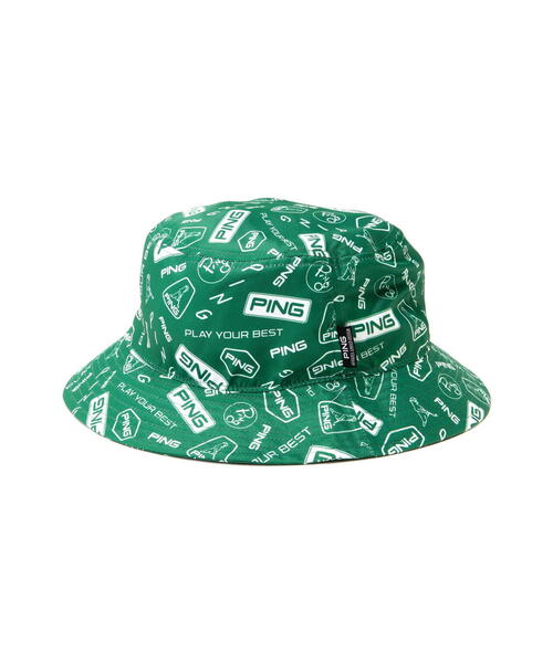 PING 帽子 ハット 「PING APPAREL」総柄プリントハット 「NATIVE