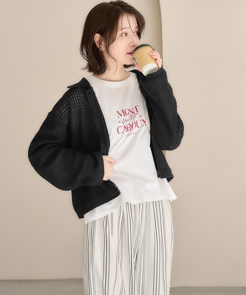 ドリカム　wmmw カーディガン　新品未使用 WEB・一部店舗限定カラー】【LILY BROWN×MARY QUANT】ツイードニット